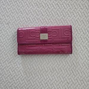 Liz Claiborne Pink Embossed Wallet